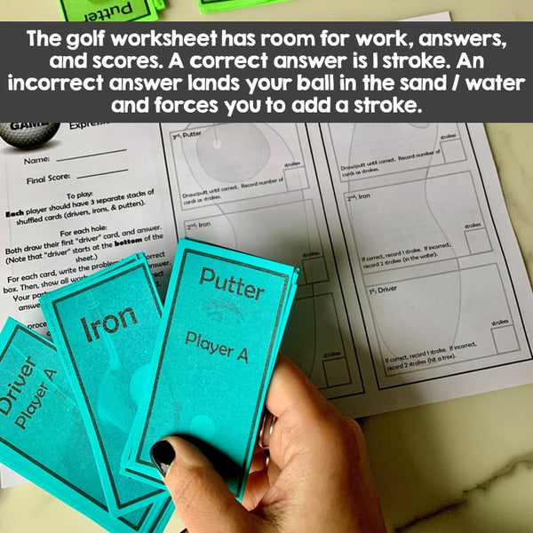 Simplifying Rational Expressions - Golf Game