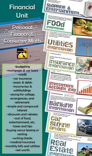 Personal Finance Unit math