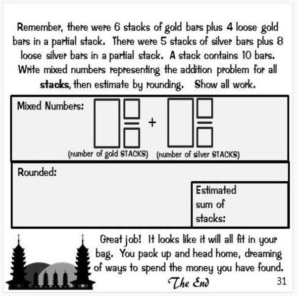 Fractions: "Choose Your Own Journey" Book