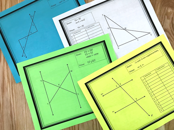 Geometry Proofs Practice Pack proofs