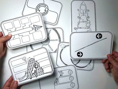 Small Blank Doodle Note Graphic Organizers any subject