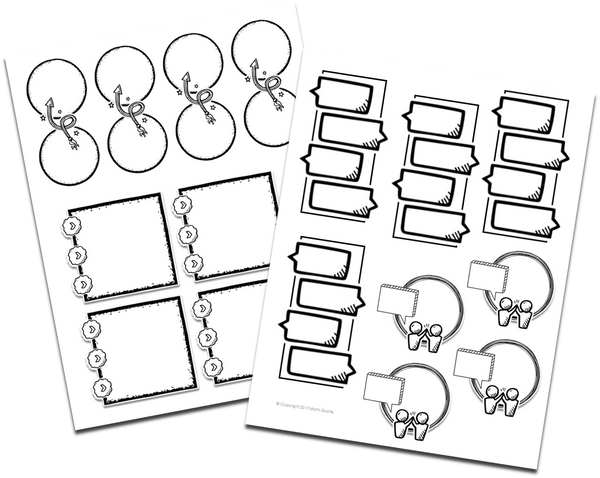 DIY Doodle Note Stickers Set