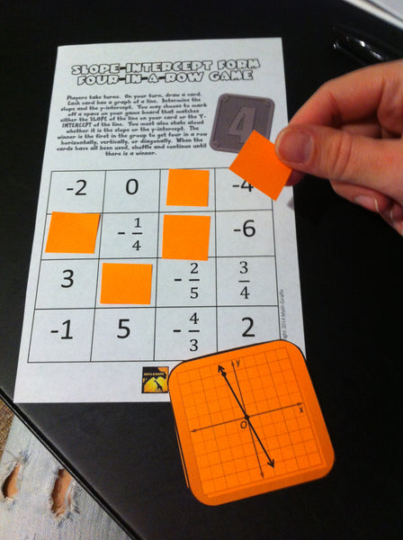 Slope-Intercept Form Four-In-A-Row Game