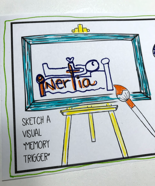 Visual Vocabulary Prompts: Doodle Note Review Card Templates