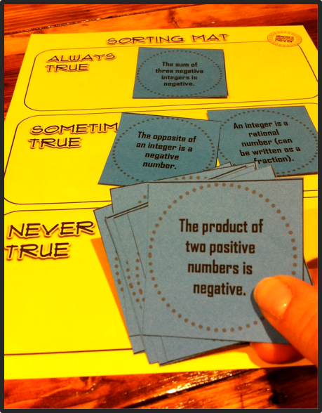 Critical thinking activity game pre-algebra