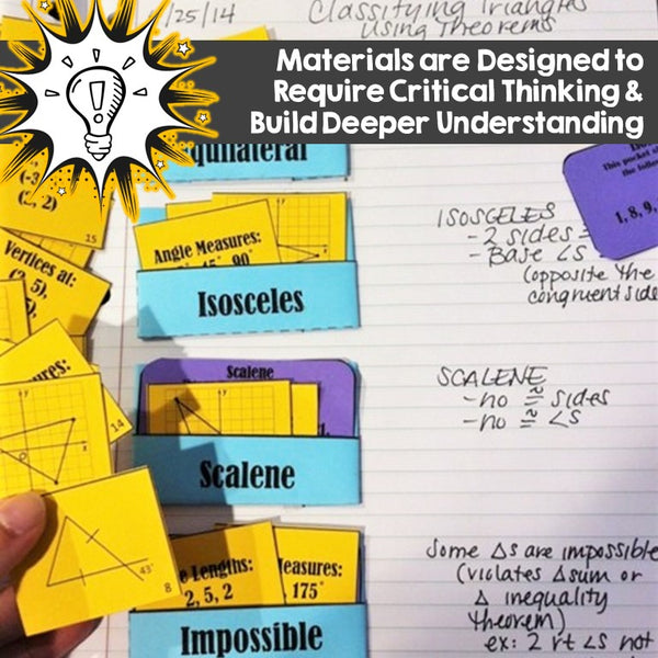 Triangles Activity Bundle: High School Geometry- Triangle Properties & Theorems