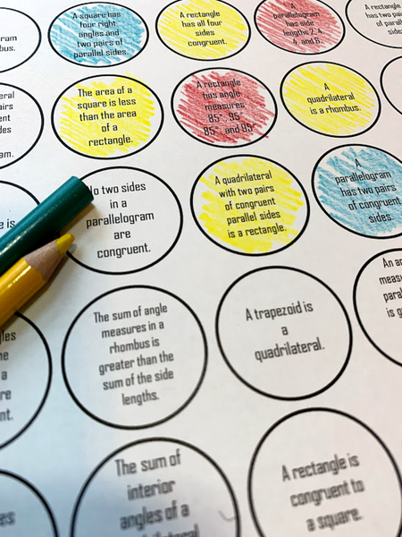 Critical thinking activity game geometry