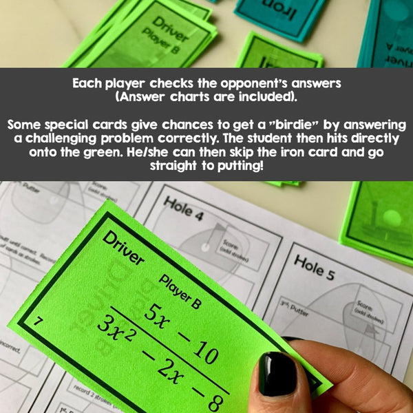 Simplifying Rational Expressions - Golf Game