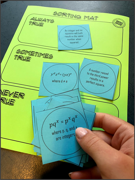 Critical thinking activity game algebra