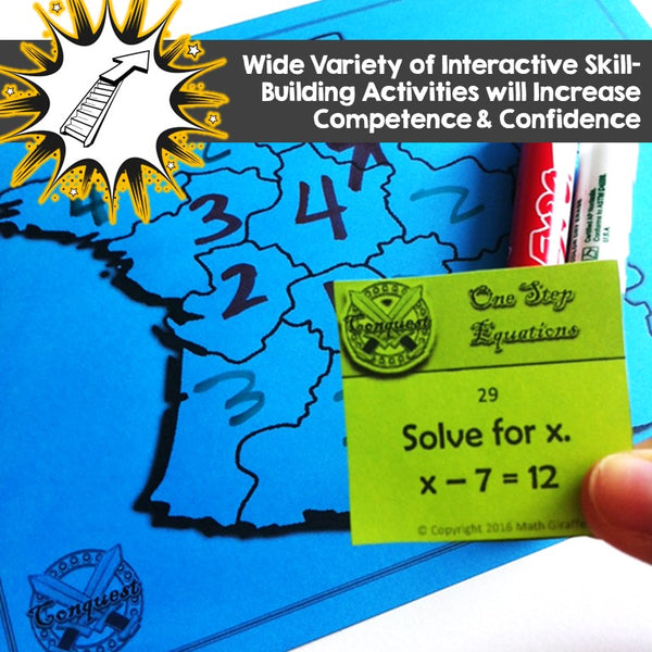 Expressions & Equations Bundle: Activities, Games, & Notes for Algebra Skills