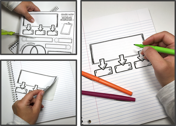 DIY Doodle Note Stickers Set