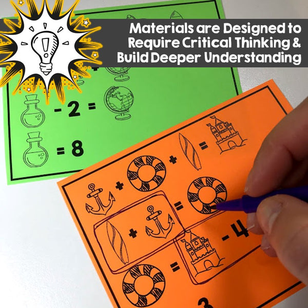 Expressions & Equations Bundle: Activities, Games, & Notes for Algebra Skills