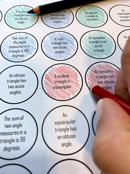 Critical thinking activity game geometry