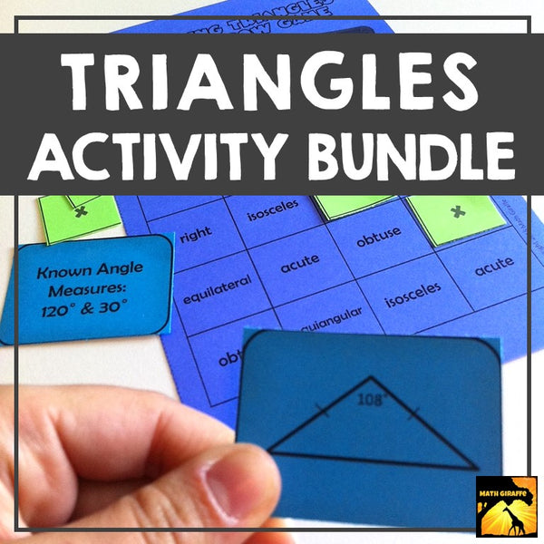 Triangles Activity Bundle: High School Geometry- Triangle Properties & Theorems