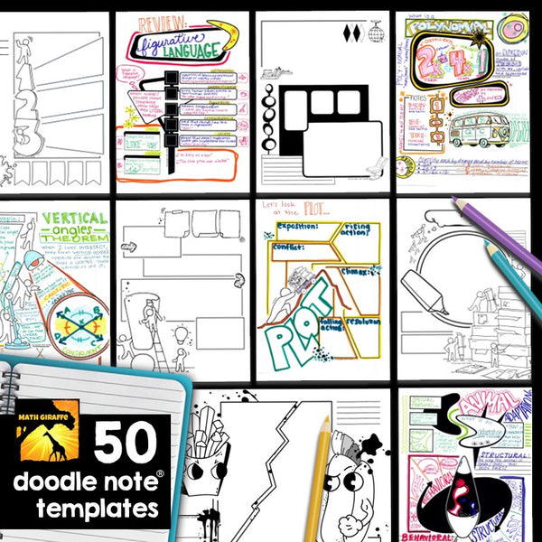 Doodle Note Templates Bundle "B"