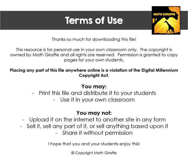 Probability Quiz / Practice Activity: "Choose & Create"