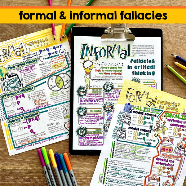 Logical Fallacies Doodle Notes
