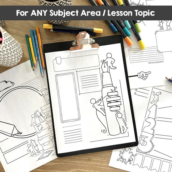 Doodle Note Templates Bundle "B"