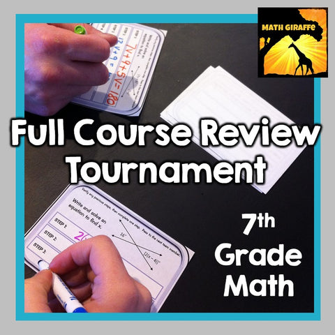 7th grade math review  tournament Math Giraffe