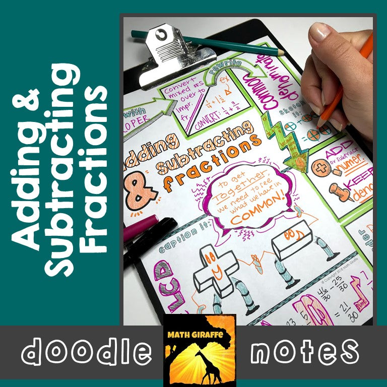 Adding Whole Notes Math Adding And Subtracting Notes