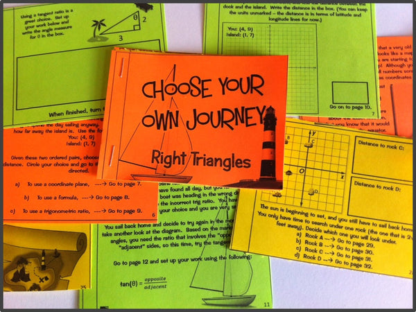 Right Triangles and Trigonometry: "Choose Your Own Journey" Book