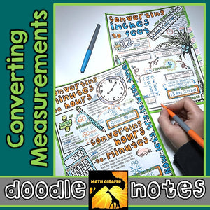 Converting Measurements Doodle Notes