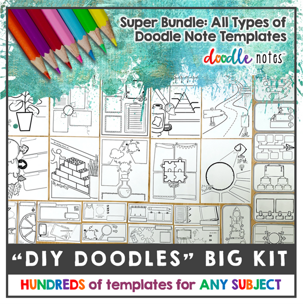 Hundreds of DIY Doodle Notes templates for any subject