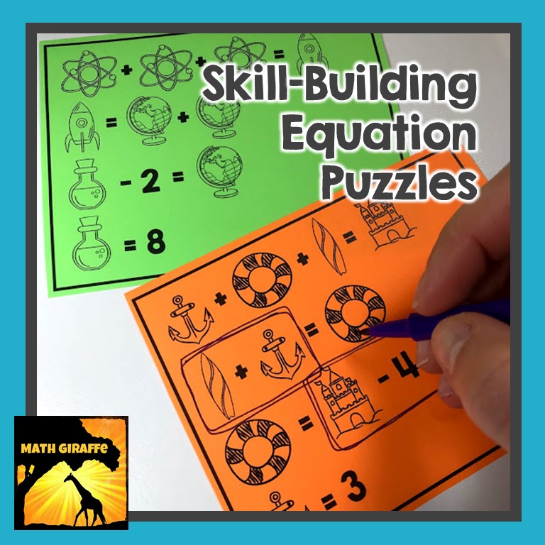 Algebra Equation Puzzles – Math Giraffe Shop