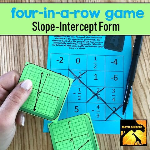 Slope-Intercept Form Four-In-A-Row Game