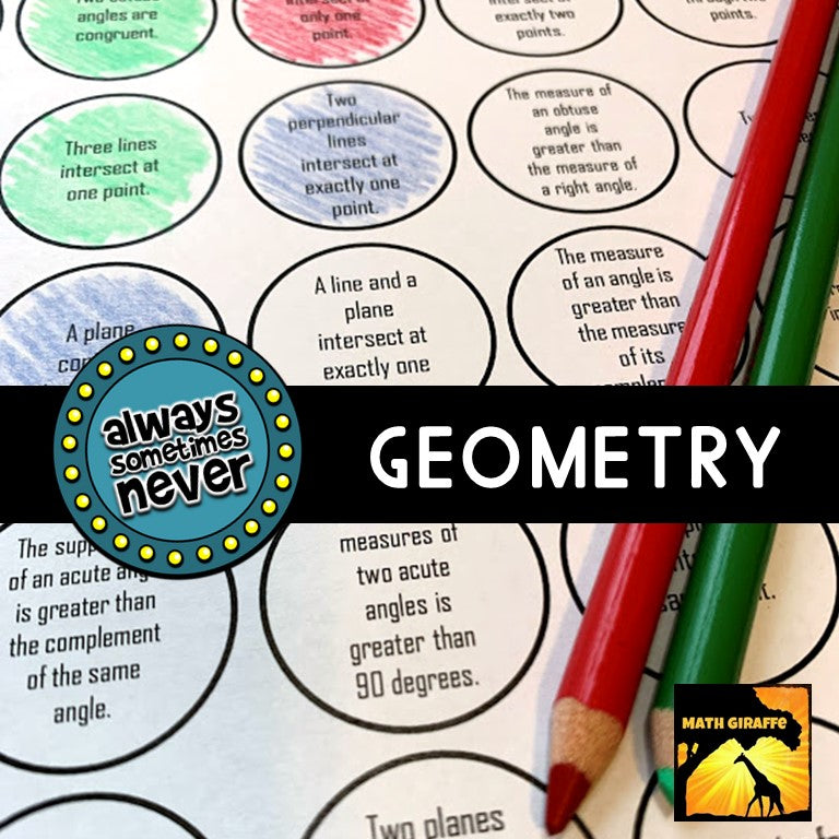 Critical thinking activity game geometry