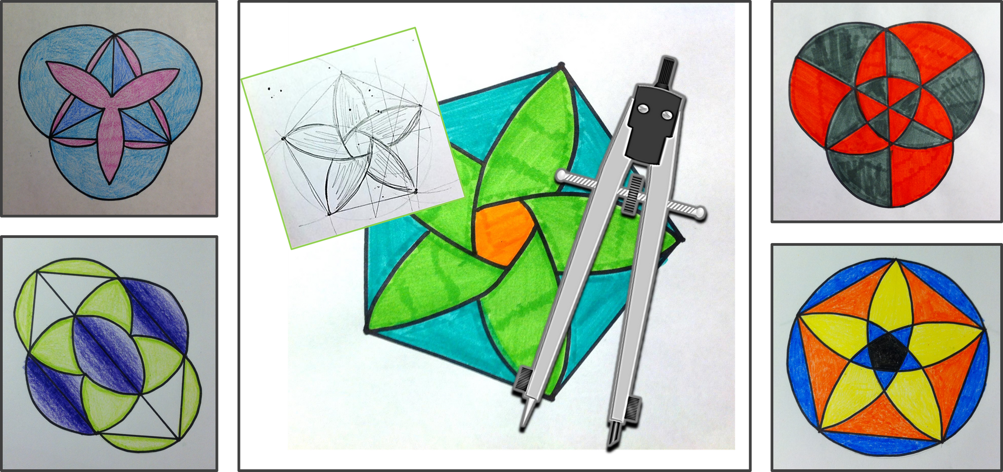 Cd Geometry Project Geometry Art Project