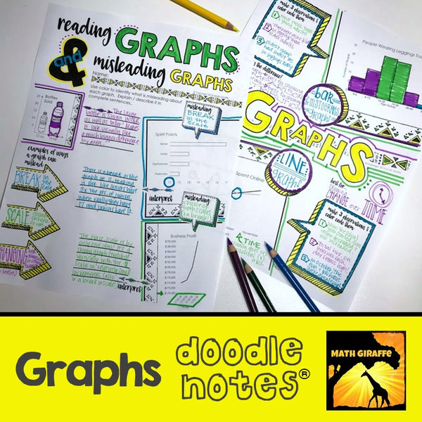 Graphs Doodle Notes creative math