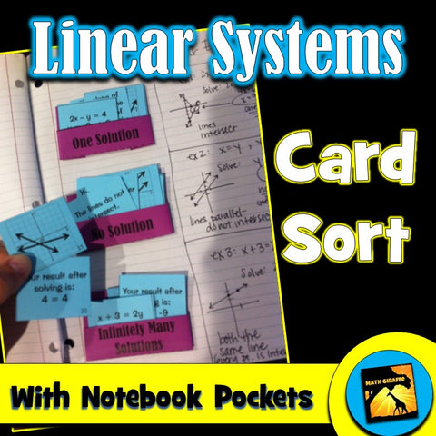 Systems of Linear Equations Sorting Activity