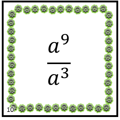 basic exponent rules war math game