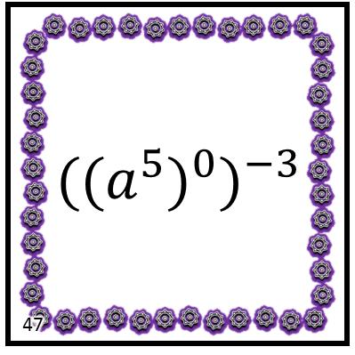 basic exponent rules war math game