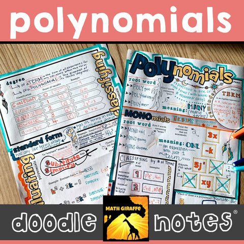 Function Doodle Notes Doodle Notes – Page 5 – Math Giraffe Shop