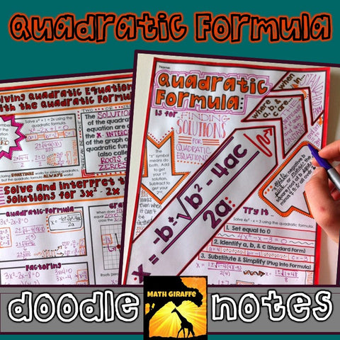 Quadratic Formula Doodle Notes
