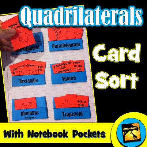 Quadrilaterals Card Sort