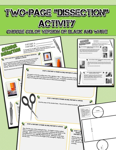 Surface Area of a Cylinder: "Dissection" Investigation