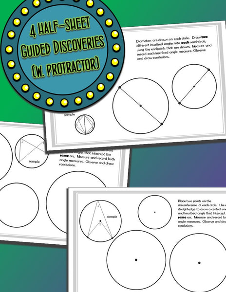 Geometry Discovery Activities circle theorems