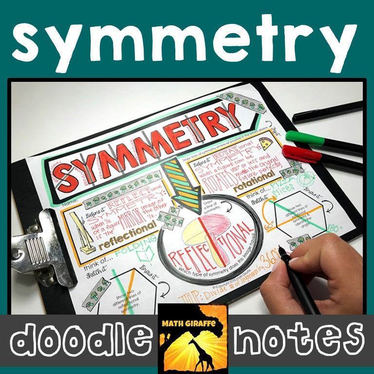 Symmetry Doodle Notes – Math Giraffe Shop