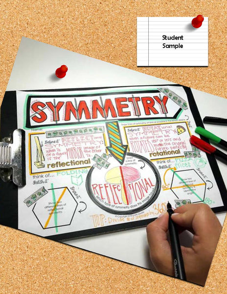 Symmetry Doodle Notes fun math activity geometry