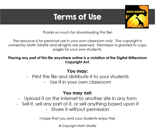 terms of use for math  giraffe