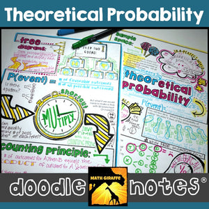 Theoretical Probability Doodle Notes Set