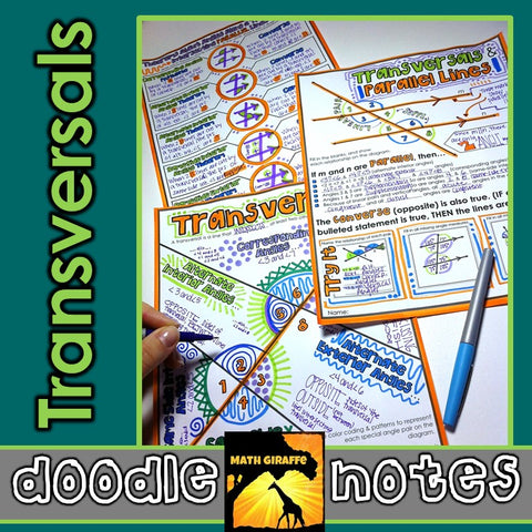 Transversals Doodle Notes