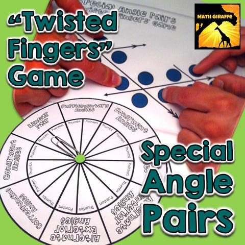 Special Angle Pairs: "Twisted Fingers" GameSpecial Angle Pairs: "Twisted Fingers" Game