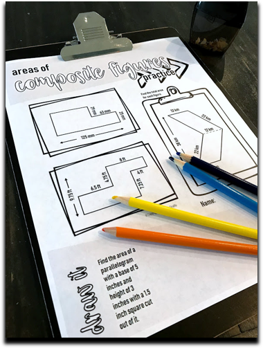 Areas of Triangles and Quadrilaterals Doodle Notes