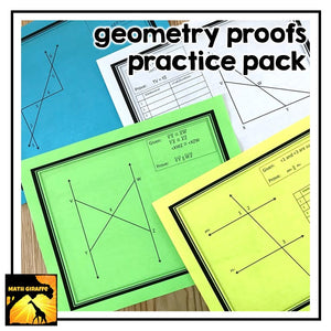 Geometry Proofs Practice Pack