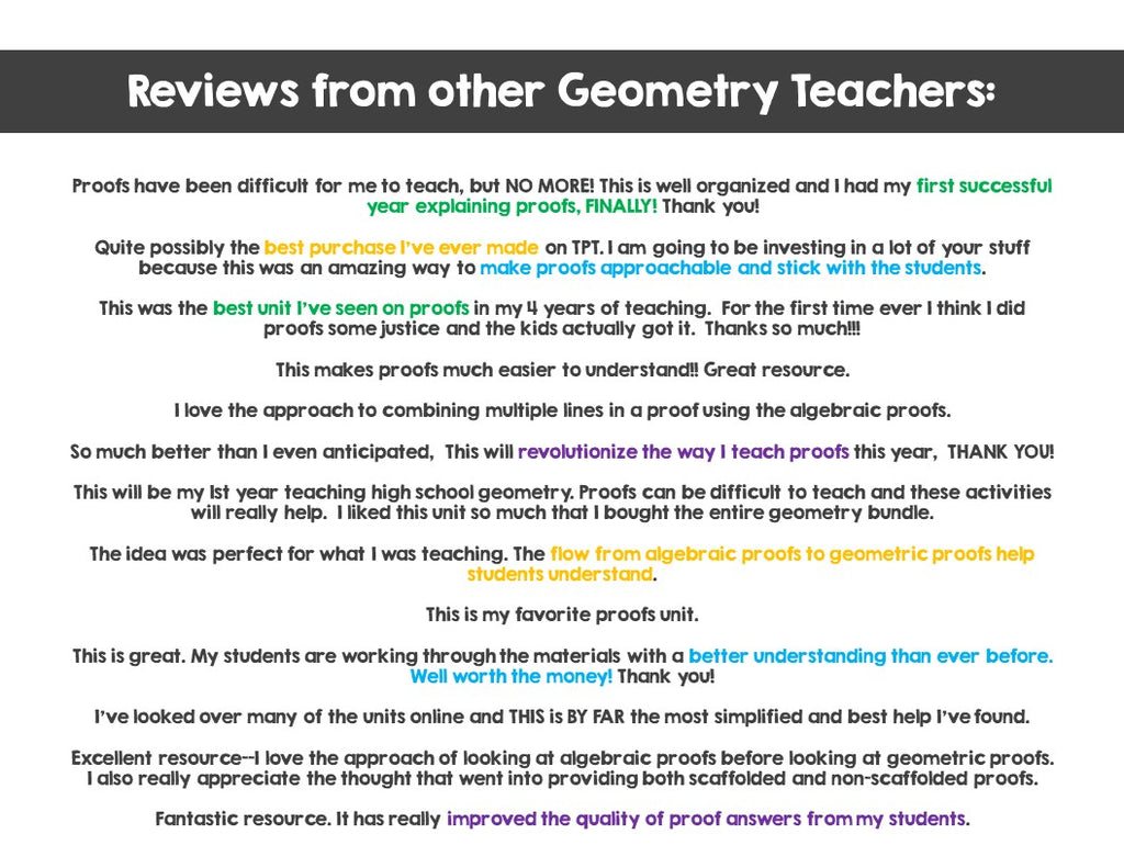 Gluons Proof Math Proofs Full Unit: Teaching 2 Column Geometry Proofs – Math Giraffe Shop