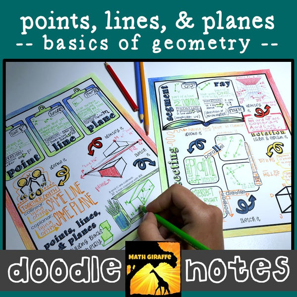 Points, Lines, & Planes Doodle Notes